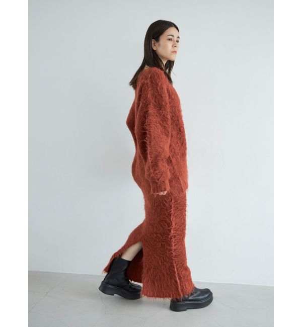 Ungrid「フェザーヤーンニットカーデ」|カーディガン|