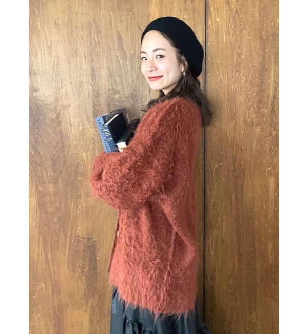 Ungrid「フェザーヤーンニットカーデ」|カーディガン|