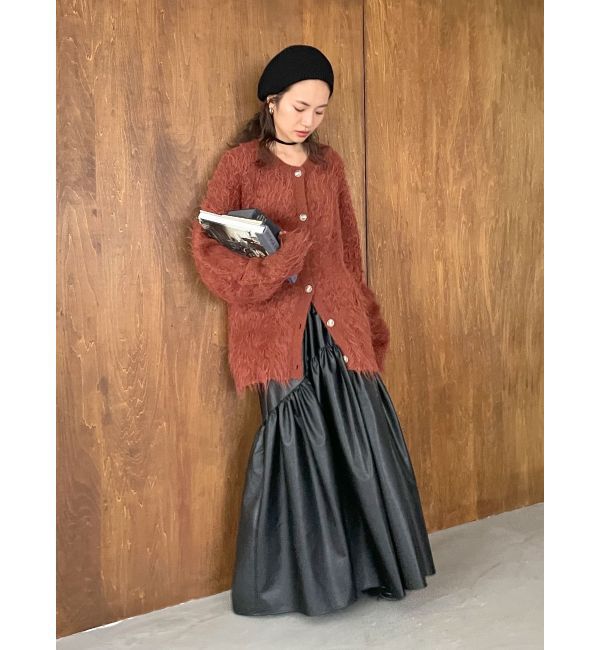 Ungrid「フェザーヤーンニットカーデ」|カーディガン|