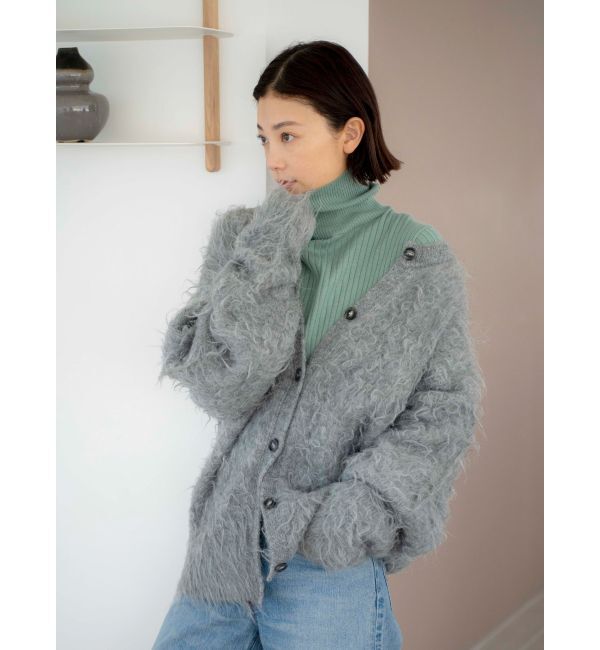 Ungrid「フェザーヤーンニットカーデ」|カーディガン|