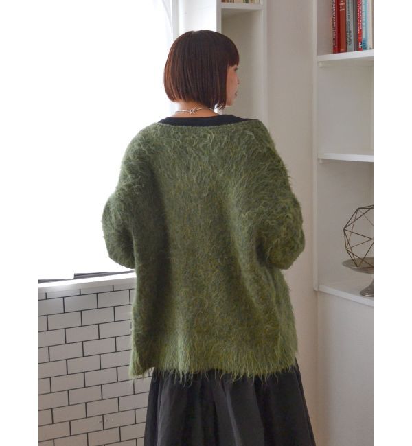 Ungrid「フェザーヤーンニットカーデ」|カーディガン|