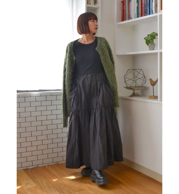 Ungrid「フェザーヤーンニットカーデ」|カーディガン|