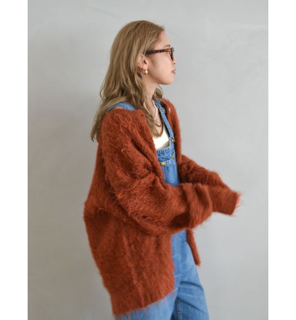 Ungrid「フェザーヤーンニットカーデ」|カーディガン|