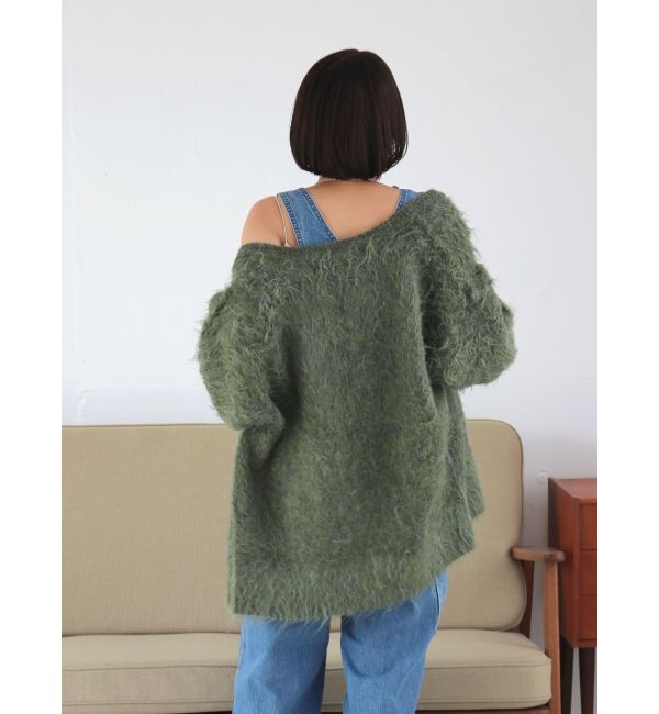 Ungrid「フェザーヤーンニットカーデ」|カーディガン|