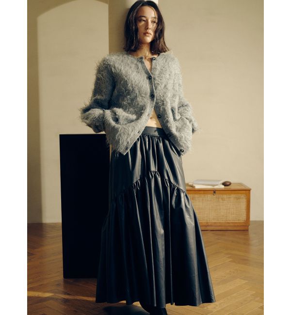 Ungrid「フェザーヤーンニットカーデ」|カーディガン|