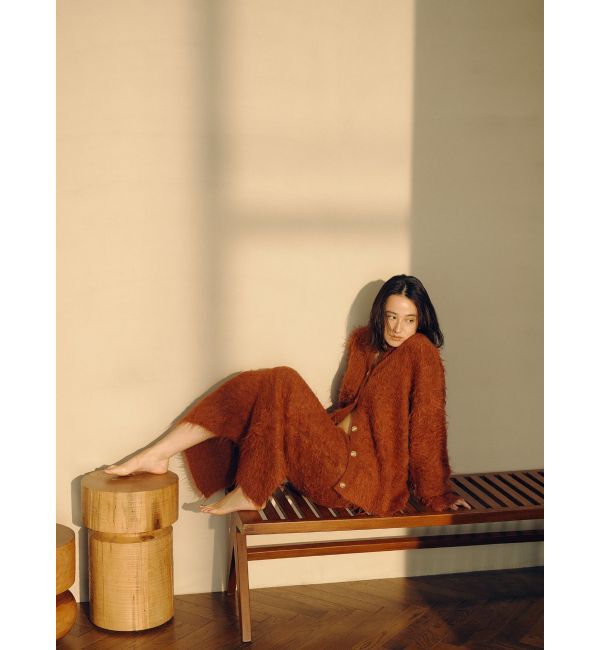 Ungrid「フェザーヤーンニットカーデ」|カーディガン|