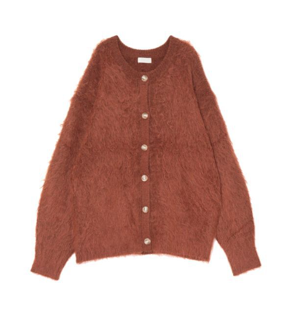 Ungrid「フェザーヤーンニットカーデ」|カーディガン|