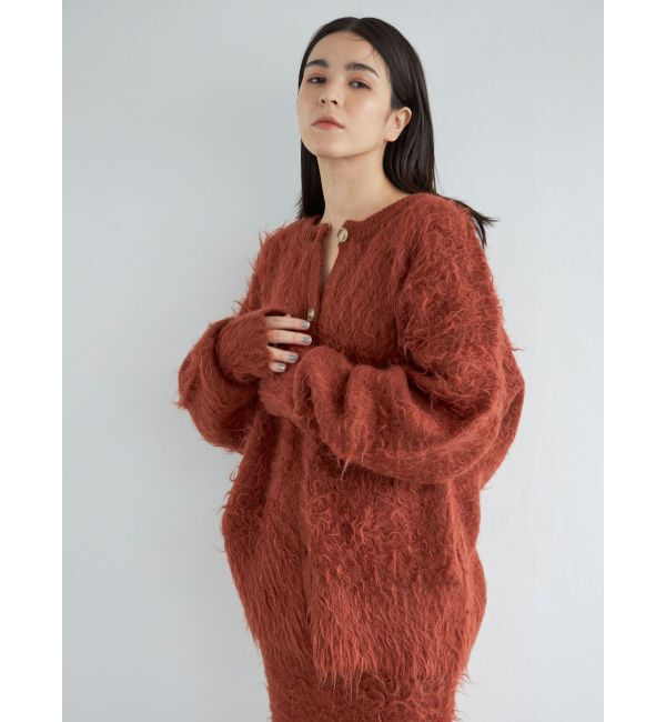 Ungrid「フェザーヤーンニットカーデ」|カーディガン|