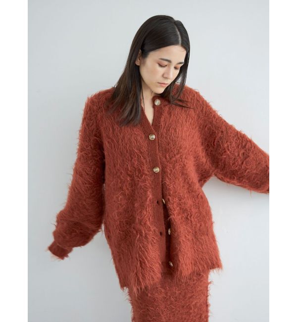 Ungrid「フェザーヤーンニットカーデ」|カーディガン|