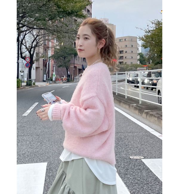 Ungrid「カラーモヘア混ルーズニット」|ニット・セーター|