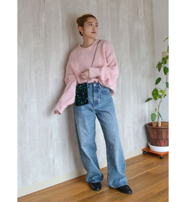 Ungrid「カラーモヘア混ルーズニット」|ニット・セーター|