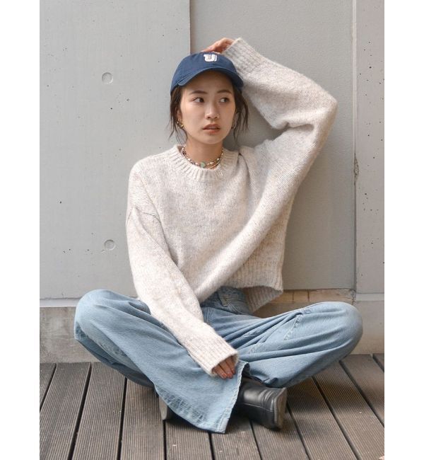 Ungrid「カラーモヘア混ルーズニット」|ニット・セーター|