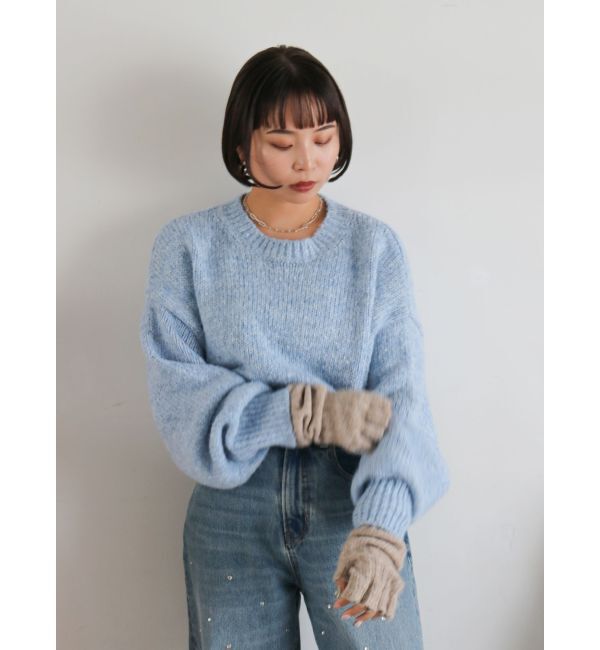 Ungrid「カラーモヘア混ルーズニット」|ニット・セーター|