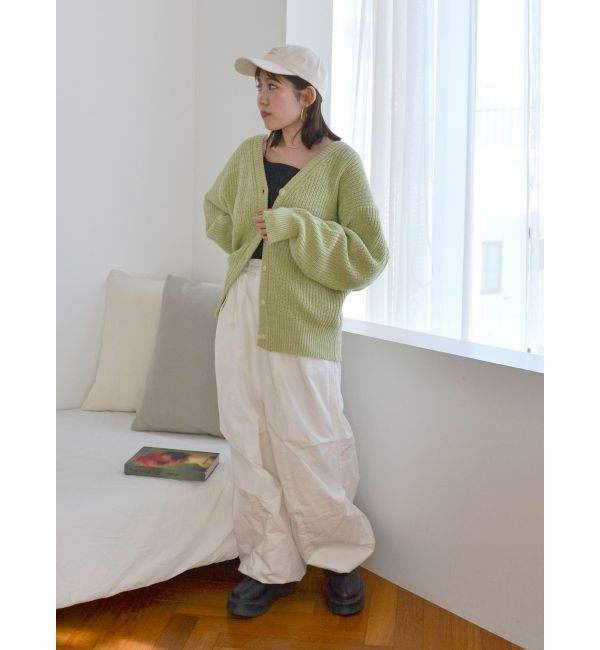 Ungrid「ミックスヤーンルーズニットカーデ」|カーディガン|