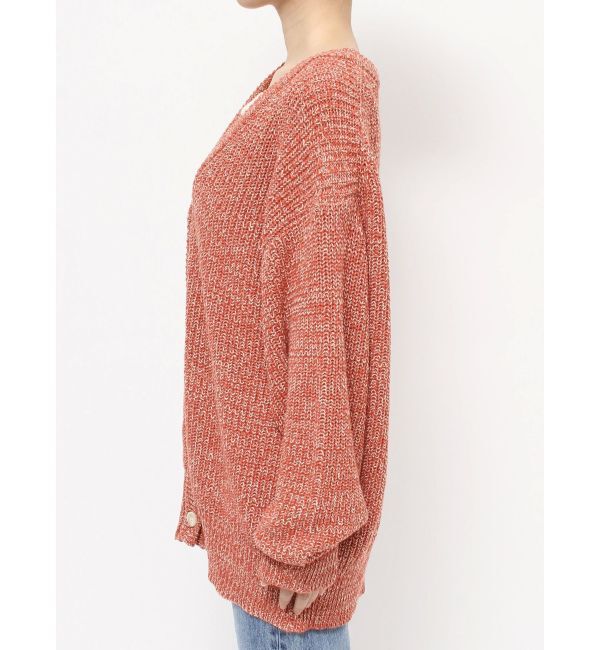 Ungrid「ミックスヤーンルーズニットカーデ」|カーディガン|