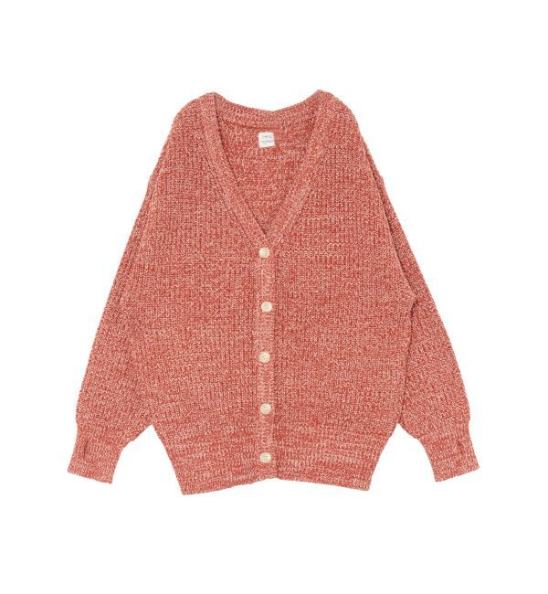 Ungrid「ミックスヤーンルーズニットカーデ」|カーディガン|