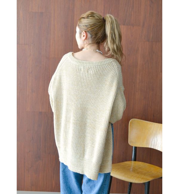 Ungrid「ミックスヤーンルーズニットカーデ」|カーディガン|