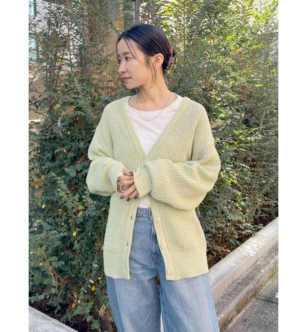 Ungrid「ミックスヤーンルーズニットカーデ」|カーディガン|