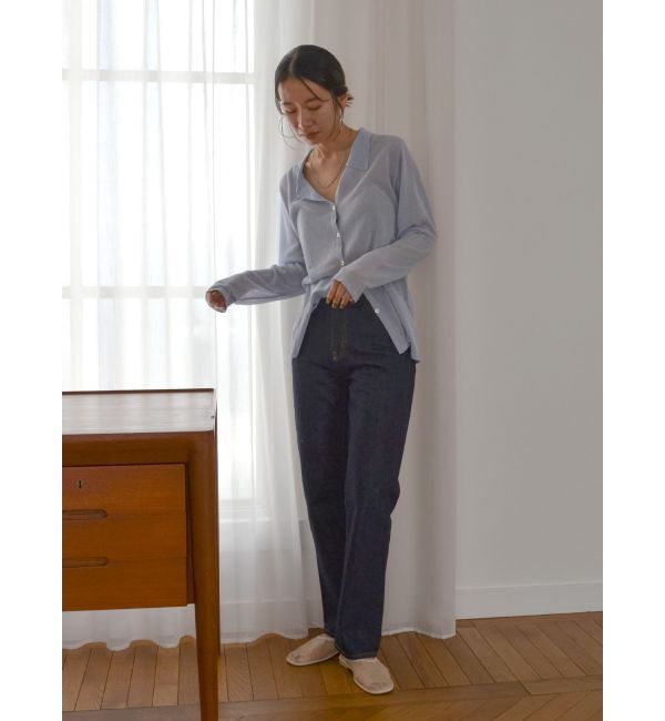 Ungrid「シアーニットフィットカーデ」|カーディガン|