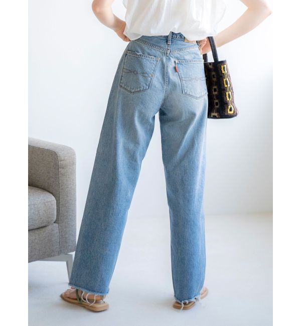 Ungrid「ハイウエストルーズテーパードデニム」|デニム|