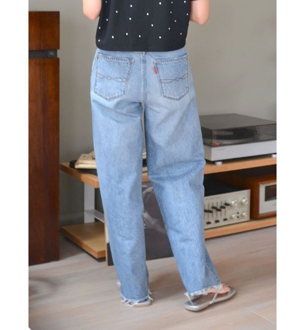 Ungrid「ハイウエストルーズテーパードデニム」|デニム|