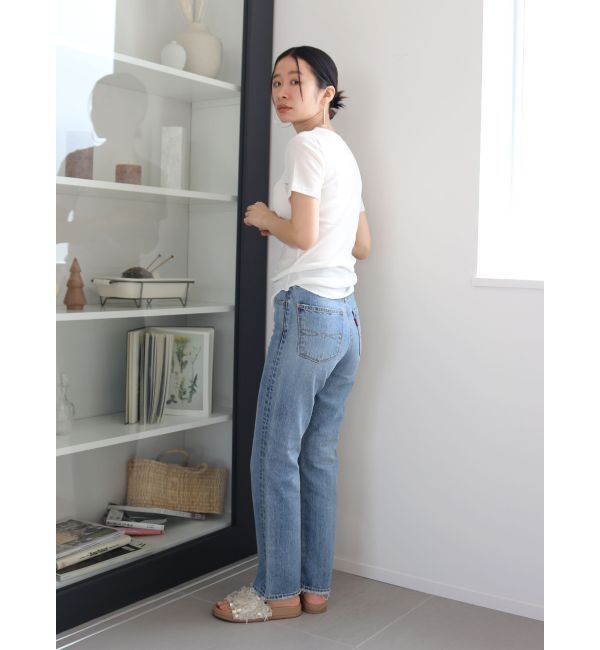 Ungrid「ハイウエストルーズテーパードデニム」|デニム|