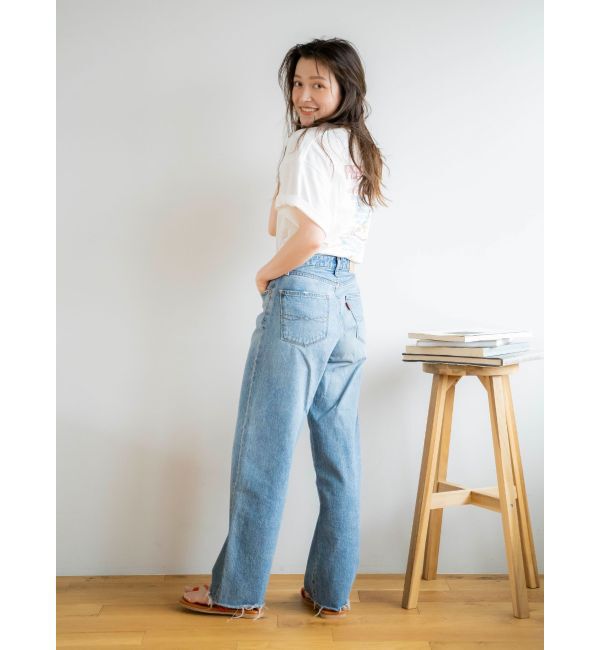 Ungrid「ハイウエストルーズテーパードデニム」|デニム|