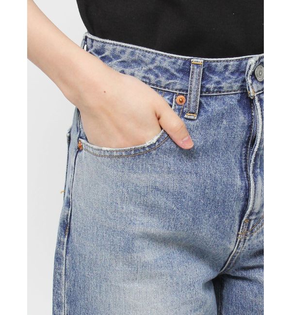 Ungrid「ハイウエストルーズテーパードデニム」|デニム|