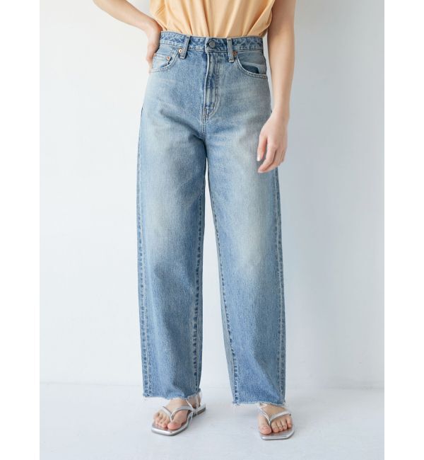 Ungrid「ハイウエストルーズテーパードデニム」|デニム|