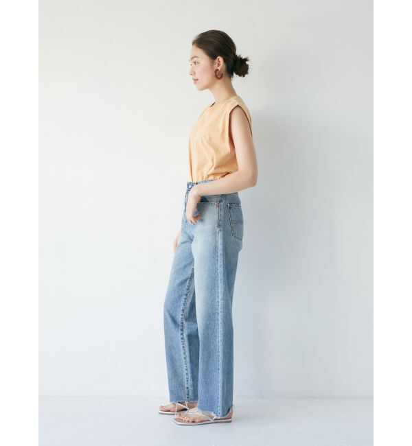 Ungrid「ハイウエストルーズテーパードデニム」|デニム|