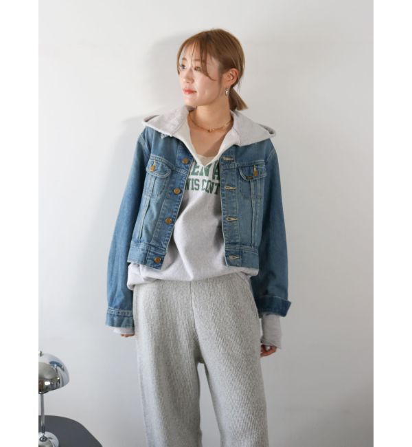 Ungrid「ダメージデザインロゴルーズパーカー」|パーカー|