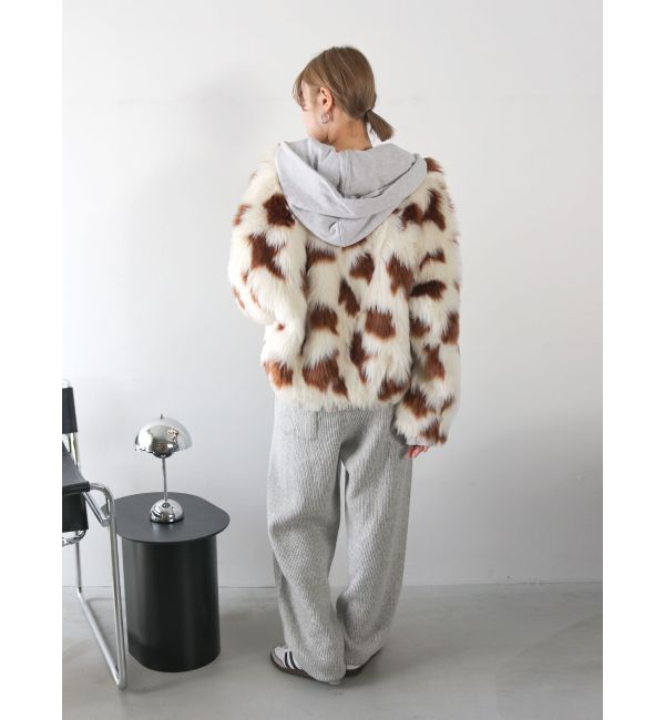 Ungrid「ダメージデザインロゴルーズパーカー」|パーカー|