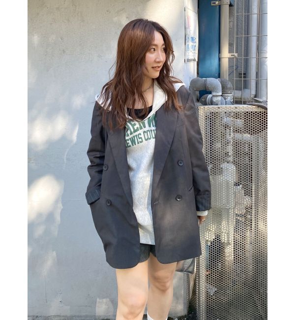 Ungrid「ダメージデザインロゴルーズパーカー」|パーカー|