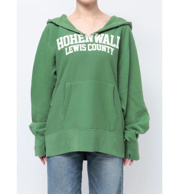 Ungrid「ダメージデザインロゴルーズパーカー」|パーカー|