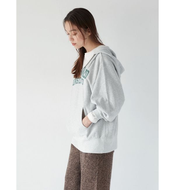 Ungrid「ダメージデザインロゴルーズパーカー」|パーカー|