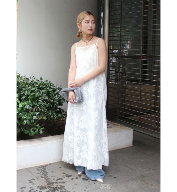 Ungrid「レースキャミワンピース」|ワンピース|オフホワイト