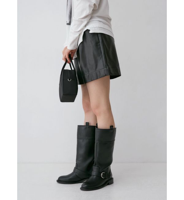 Ungrid「フェイクレザーショートパンツ」|その他|