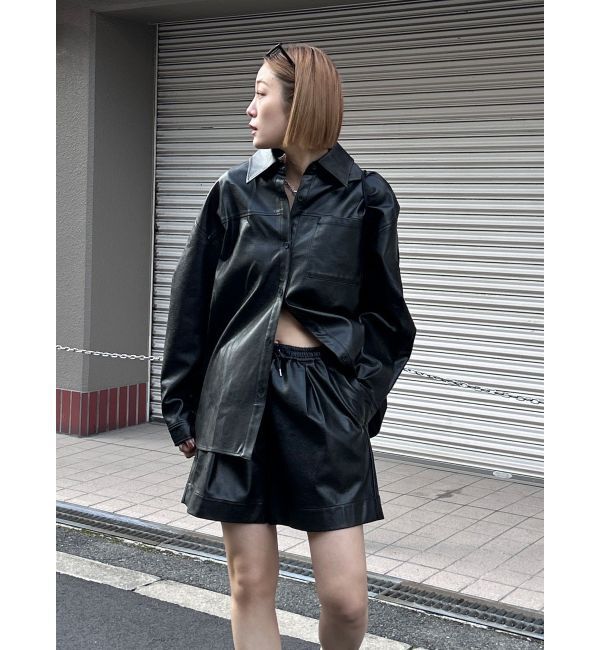 Ungrid「フェイクレザーショートパンツ」|その他|