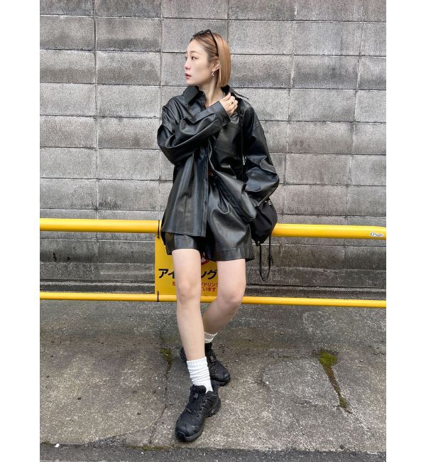 Ungrid「フェイクレザーショートパンツ」|その他|