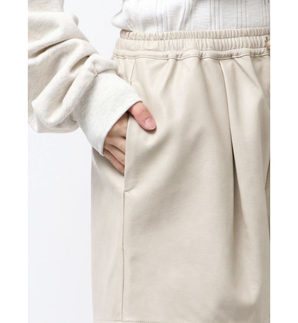 Ungrid「フェイクレザーショートパンツ」|その他|