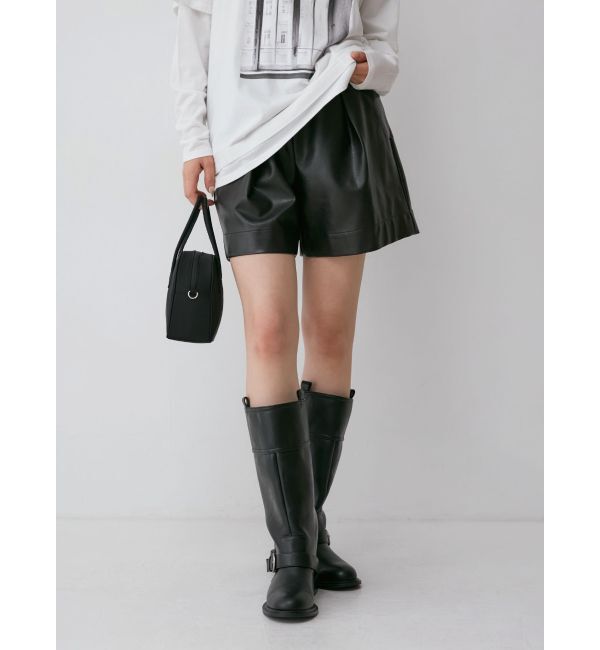Ungrid「フェイクレザーショートパンツ」|その他|