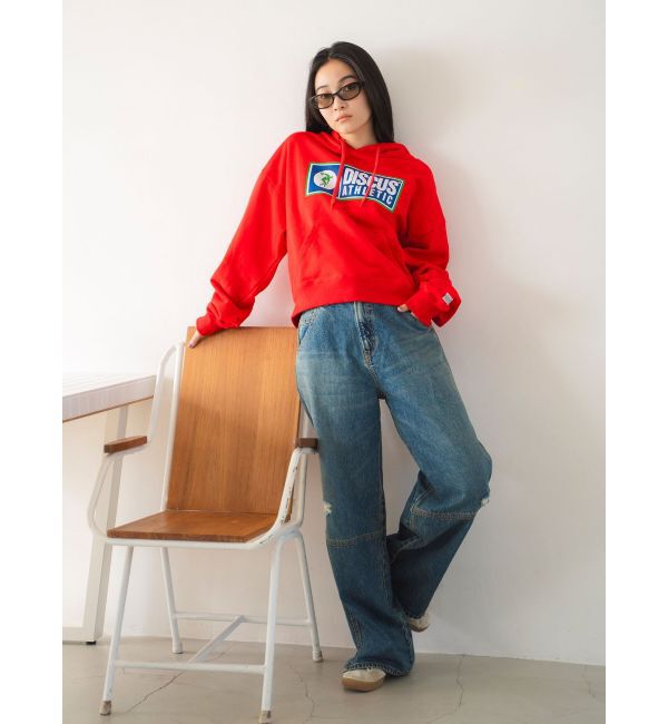 Ungrid「DISCUS別注 フードロゴパーカー」|パーカー|