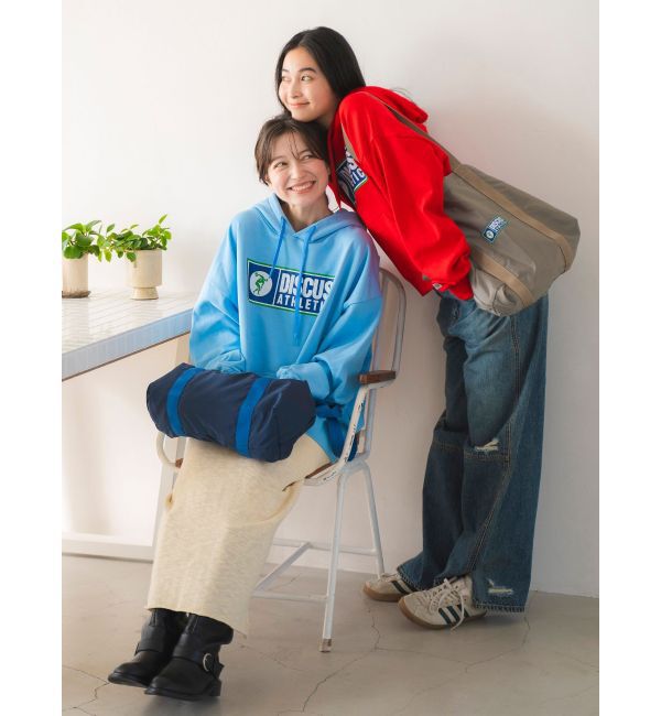 Ungrid「DISCUS別注 フードロゴパーカー」|パーカー|