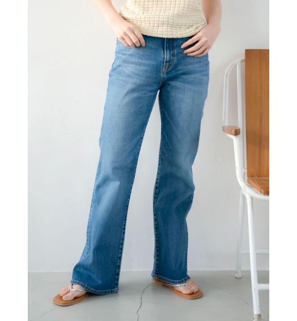 Ungrid「ハイウエストストレッチフレアデニム」|デニム|