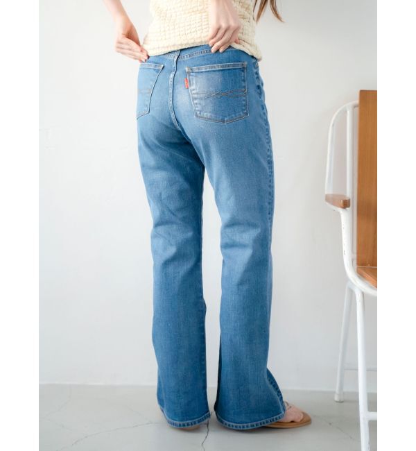 Ungrid「ハイウエストストレッチフレアデニム」|デニム|