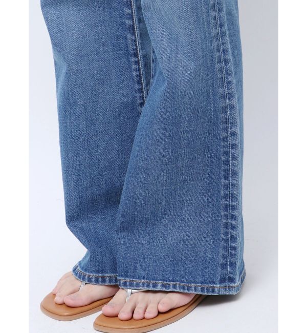 Ungrid「ハイウエストストレッチフレアデニム」|デニム|