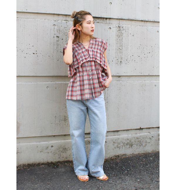 Ungrid「【WEB限定】ハイウエストフレアデニム」|デニム|