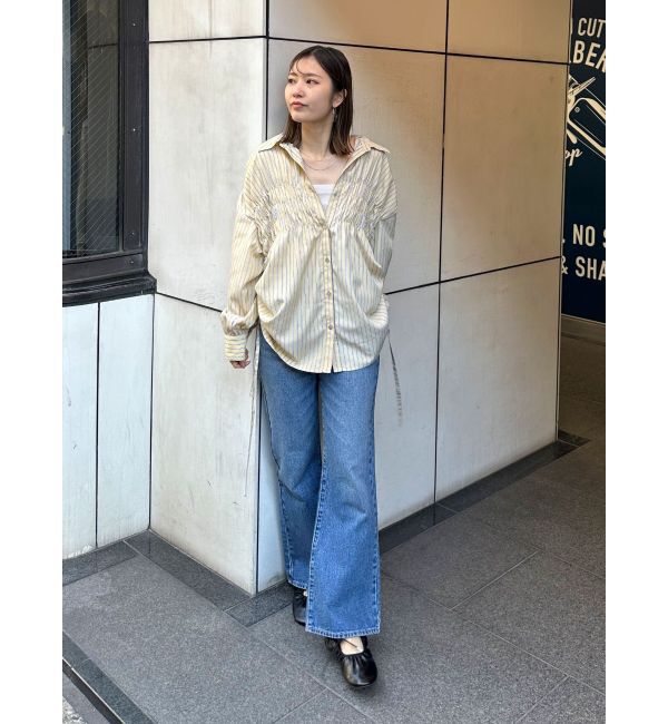 Ungrid「【WEB限定】ハイウエストフレアデニム」|デニム|