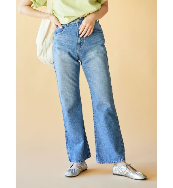 Ungrid「【WEB限定】ハイウエストフレアデニム」|デニム|