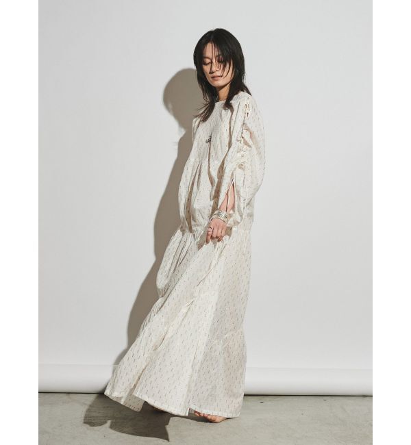 Ungrid「【Htage】ラメドビーボリュームワンピース」|ワンピース|